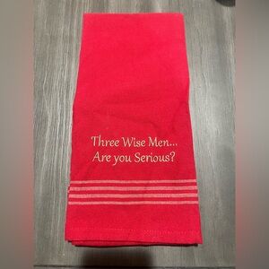 Funny Holiday hand towel